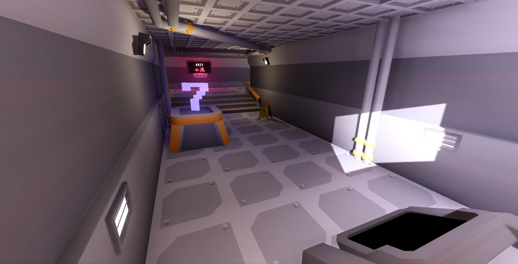 vista sul corridoio principale